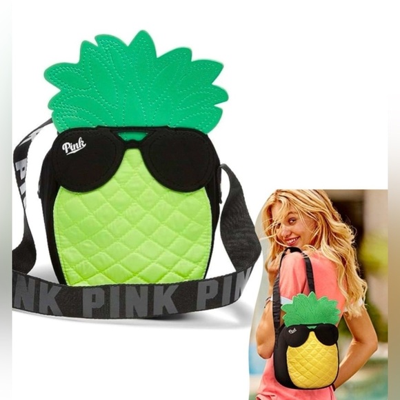 NWOT Victoria's Secret Pink Pineapple
Cross Body Bag Cooler - Picture 1 of 7